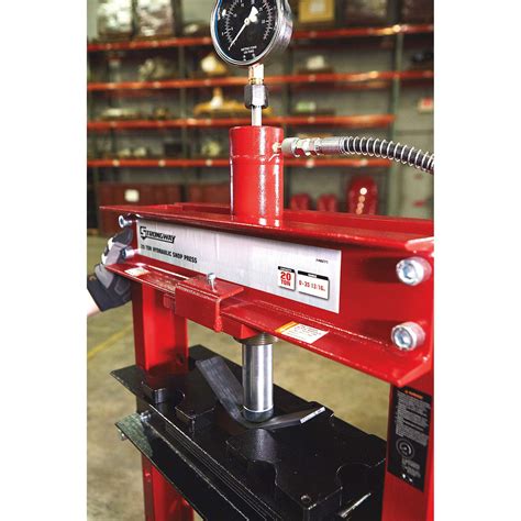 Strongway 20 Ton Hydraulic Shop Press with Gauge - Primadian