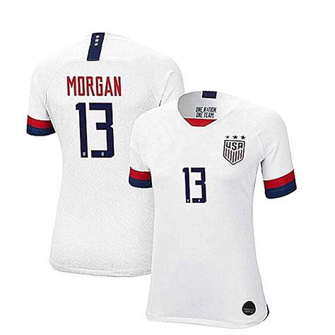 Alex Morgan Jersey #13 2019 USA National Team Womens Home Soccer Jersey ...