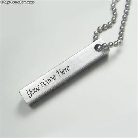 Personalized Beautiful Silver Pendant With Name