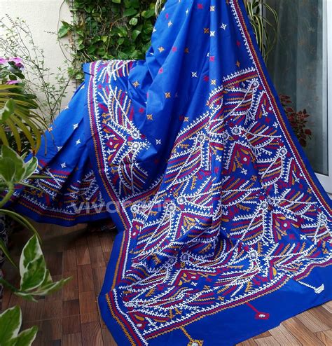 Kutchwork Hand Embroidery Sarees – VIVARANG