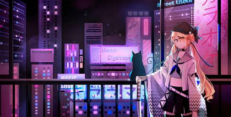 88 Wallpaper Anime Girl Neon Images & Pictures - MyWeb