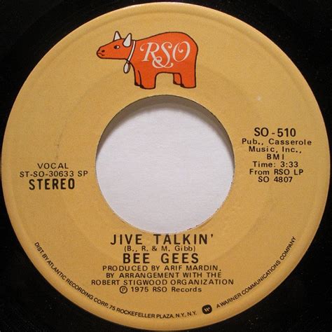 Bee Gees - Jive Talkin' (1975, SP, Vinyl) | Discogs