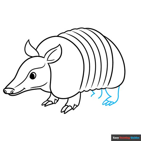 How to Draw an Armadillo - Really Easy Drawing Tutorial