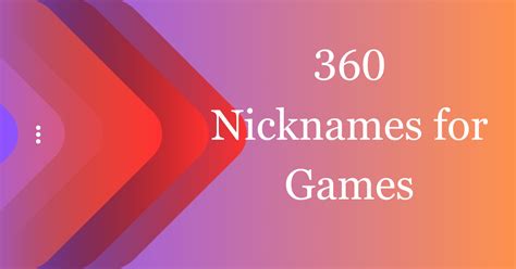 360 Funny Nicknames for Games