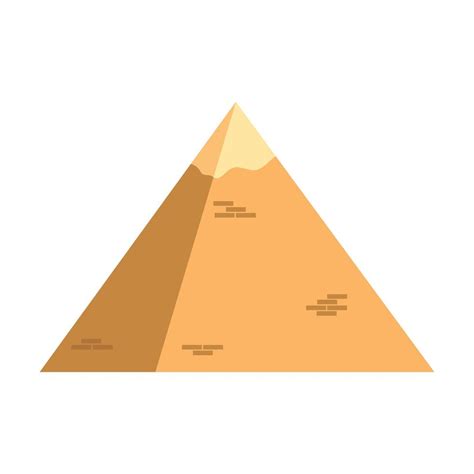 Egyptian pyramid vector design illustration isolated on white ...