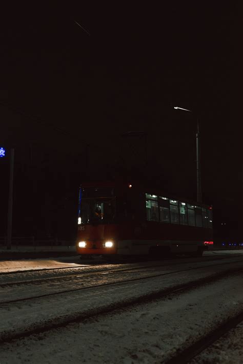 Photo of a Tram in Night · Free Stock Photo