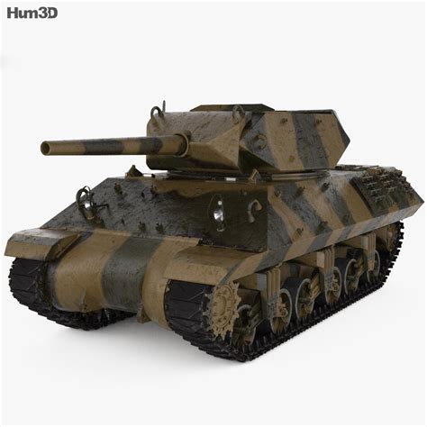 M10 Wolverine Tank Destroyer 3D model - Military on Hum3D