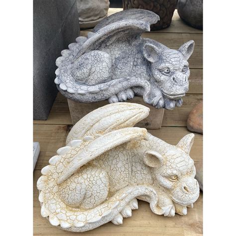 Laying Dragon Concrete Garden Statue | Wantirna Garden Ornaments and Pots