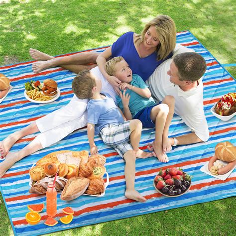 ASHEVILLE GARDEN Outdoor Foldable Picnic Blankets Waterproof Blanket ...