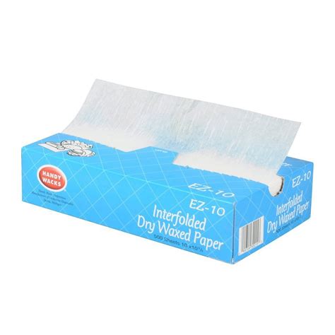 500 Interfolded Food and Deli Dry Wrap Wax Paper Sheets with Dispenser ...