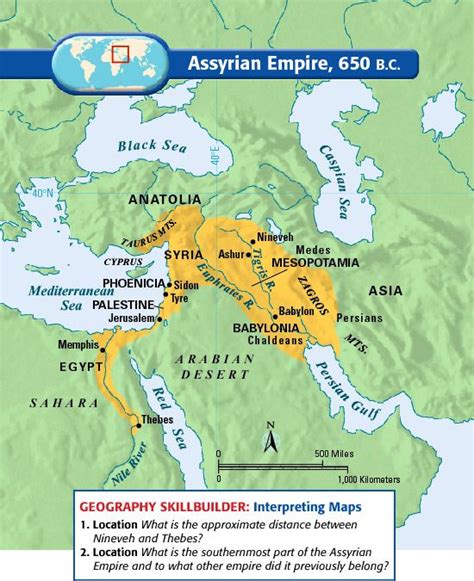 Map Of Assyrian Empire - Atlanta On A Map