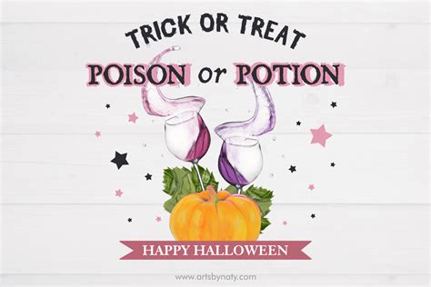 Happy Halloween Poison or Potion Graphic by artsbynaty · Creative Fabrica