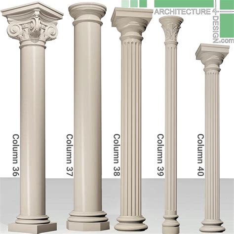 3D models of classical columns for 3ds Max - Architecture for Design