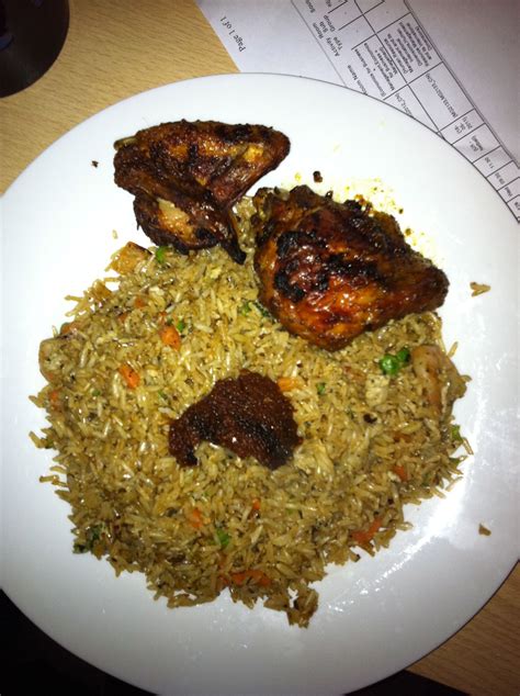 Grilled Chicken with Egg Fried rice & shito (Ghana Style) By Abdul ...