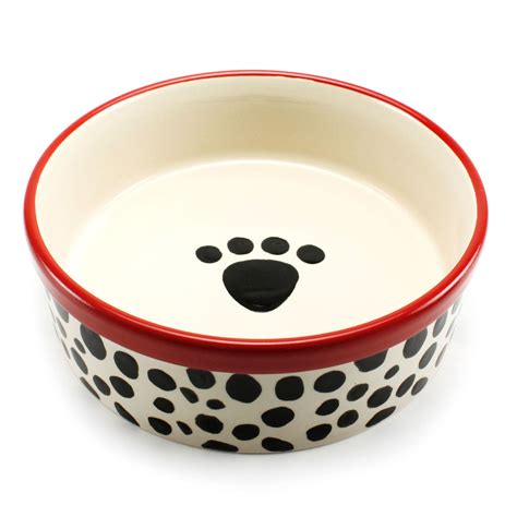 Precious Tails Heavy Ceramic Dog Bowl / Cat Bowl Leopard Print (7 Inch ...