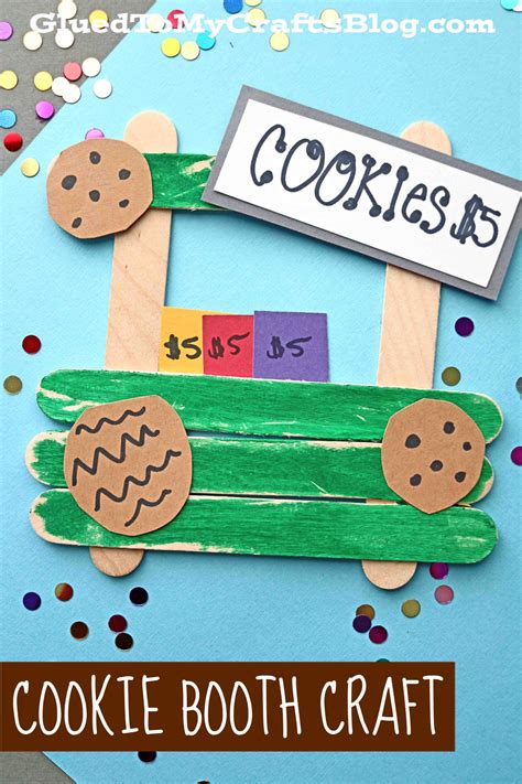 Popsicle Stick Girl Scout Cookie Booth