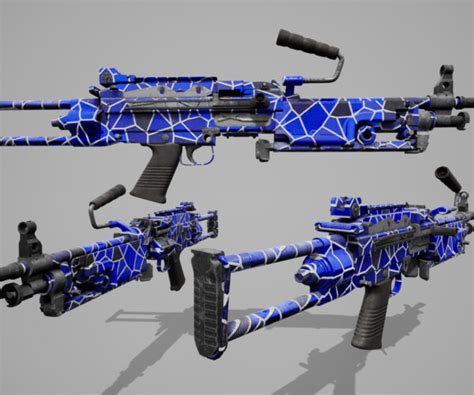 ArtStation - High Detail LMG with extra skins | Game Assets