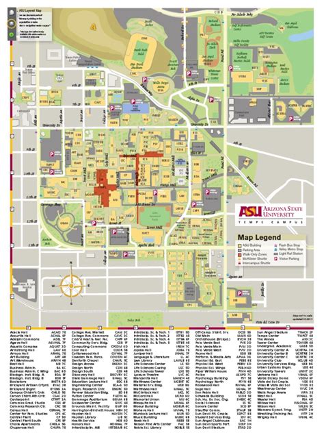 Asu Tempe Campus Map - Map Of Staten