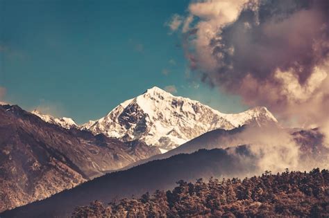 Premium Photo | Himalaya mountain covered with snow