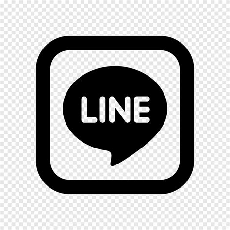 LINE Computer Icons Android, line logo, rectangle, logo png | PNGEgg