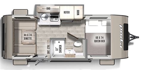 R Pod Campers Floor Plans – Two Birds Home