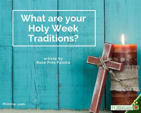 What are your Holy Week Traditions? - FQMom