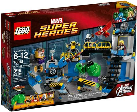 2014 LEGO MARVEL SUPER HEROES SET #76018 AVENGERS:HULK LAB SMASH NIB ...