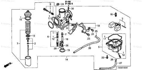 Honda foreman 450 carburetor diagram