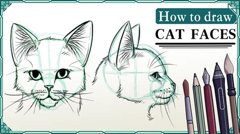 Cat Side View Drawing / How to draw cat faces - Mink's Tutorials ...