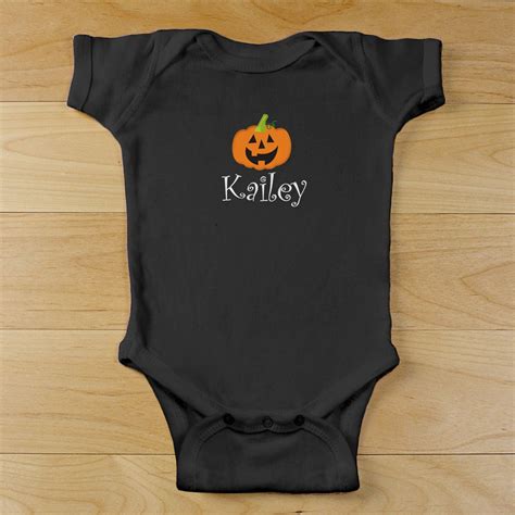 Pumpkin Personalized Baby Bodysuit | GiftsForYouNow