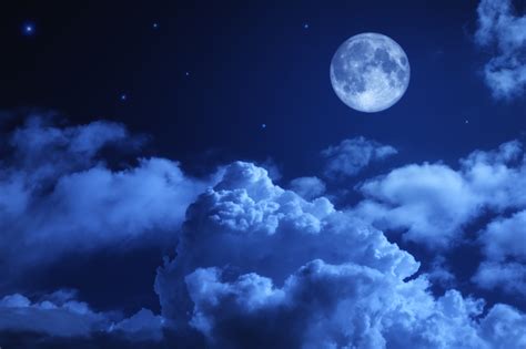 Moon Night Sky Clouds 5k, HD Nature, 4k Wallpapers, Images, Backgrounds ...