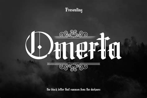 **DETAILS** Meet my new font Omerta! Omerta includes full set of lovely ...