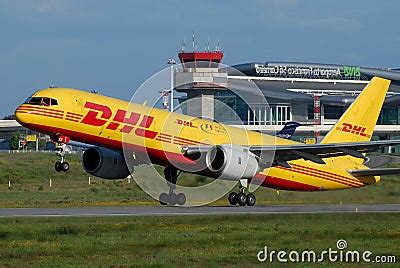 DHL Plane Editorial Stock Image - Image: 21450694