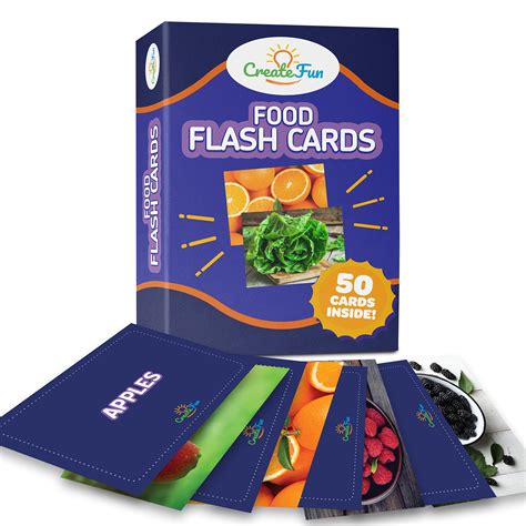 Buy Food Flash Cards - 50 Educational Flash Cards for Children and ...