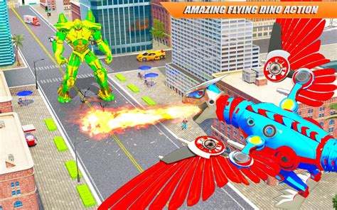 Flying Dino Transform Robot: Dinosaur Robot Games for Android - APK ...