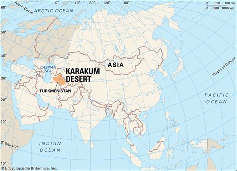 Karakum Desert | Map & Facts | Britannica