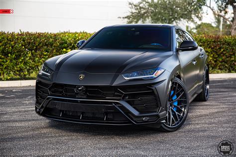 Matte Black Lamborghini Urus – AN30 SeriesTHREE – Anrky Wheels