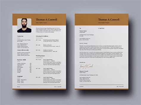 Indesign Cover Letter Template