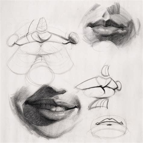 Proko - How to Draw Lips – Anatomy and Structure | Lips drawing ...