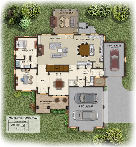 Floor Plan Examples in Color and Black & White