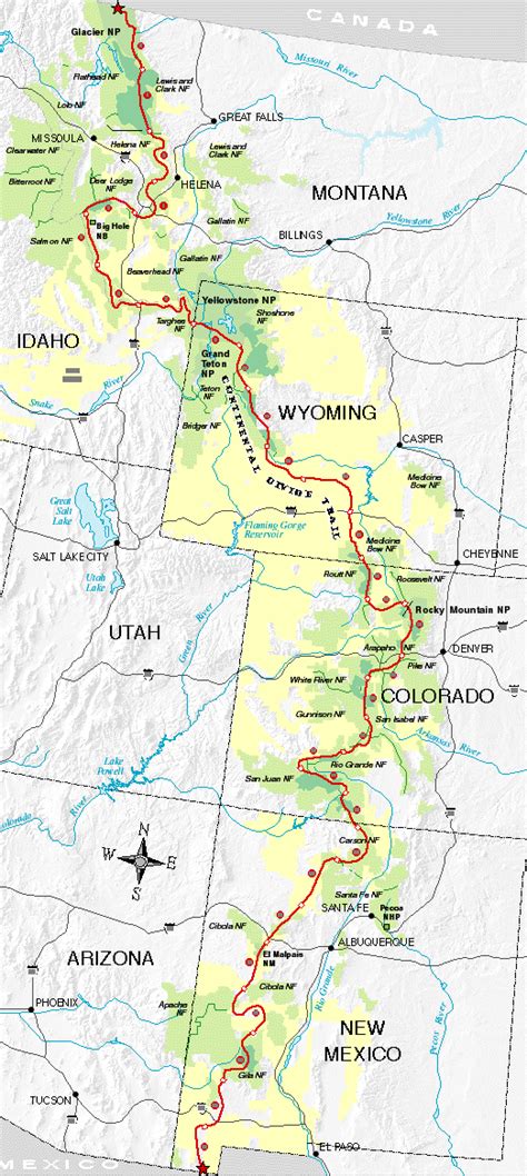 Continental Divide Trail - 3,100 miles, 4 states. CDT (Continental ...