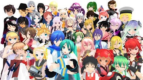 Les personnages de vocaloid