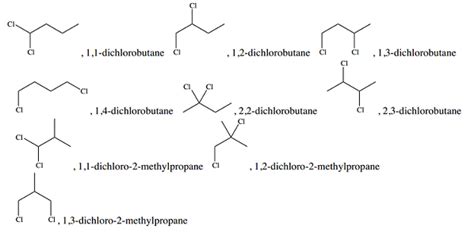 give all isomers of c5h11br and c4h8cl2 - Chemistry - Organic Chemistry ...