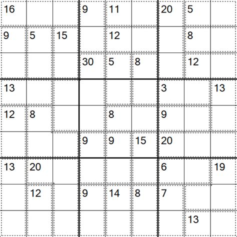 Killer Sudoku - Easy - Sudoku-Puzzles.net