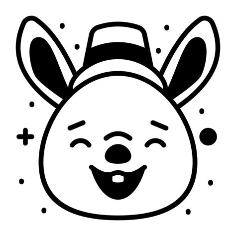 Beautifully vector design of smiling rabbit in modern style 16936326 ...