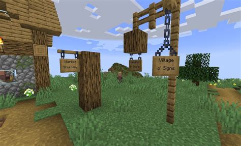 How to make and use hanging signs in Minecraft snapshot 22w42a