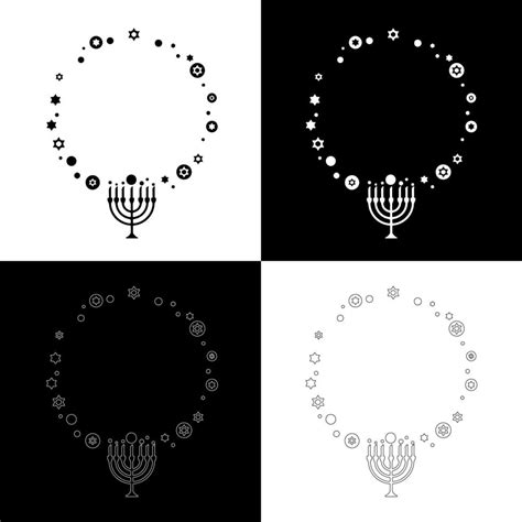 Hanukkah candles drawing vector for websites, printing and others ...