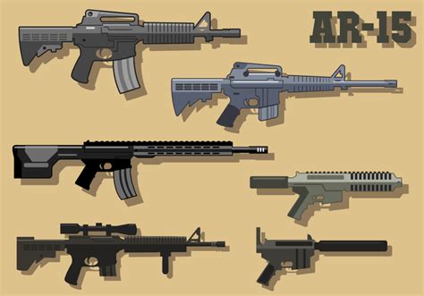 Free AR15 Vector - Download Free Vector Art, Stock Graphics & Images