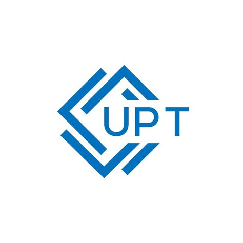 UPT technology letter logo design on white background. UPT creative ...