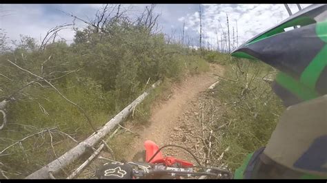 Honda crf250f trail riding - YouTube